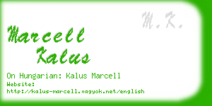 marcell kalus business card